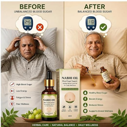 🌿💧 SUGAR BALANCE NABHI OIL 💧🌿 ( BUY 1 GET 1 FREE )