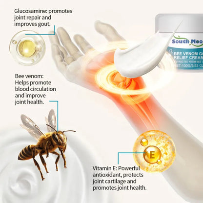 🐝 SOUNT MOON Bee Venom Gout Relief Cream 🐝 ( BUY 1 GET 1 FREE )