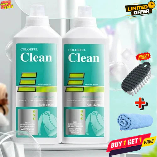 8 in 1 Colour Bleach Laundry Detergent Stain Remover ( BUY 1 GET 1 FREE )