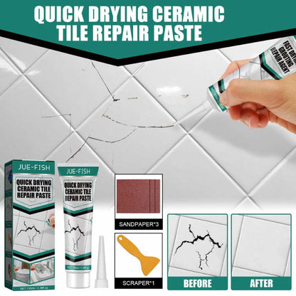 🏠 JUE-FISH QUICK DRYING CERAMIC TILE REPAIR PASTE 🏠 ( BUY 1 GET 1 FREE )