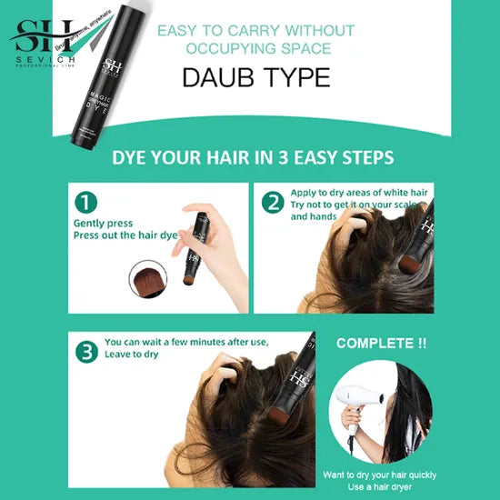 SEVICH™ Pen 3 Colors Concealer Grey Hair Dye Stick