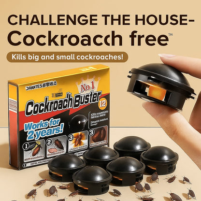 🌿100% Plant Based Japan Combat Roach Killing Bait station 12 Pcs