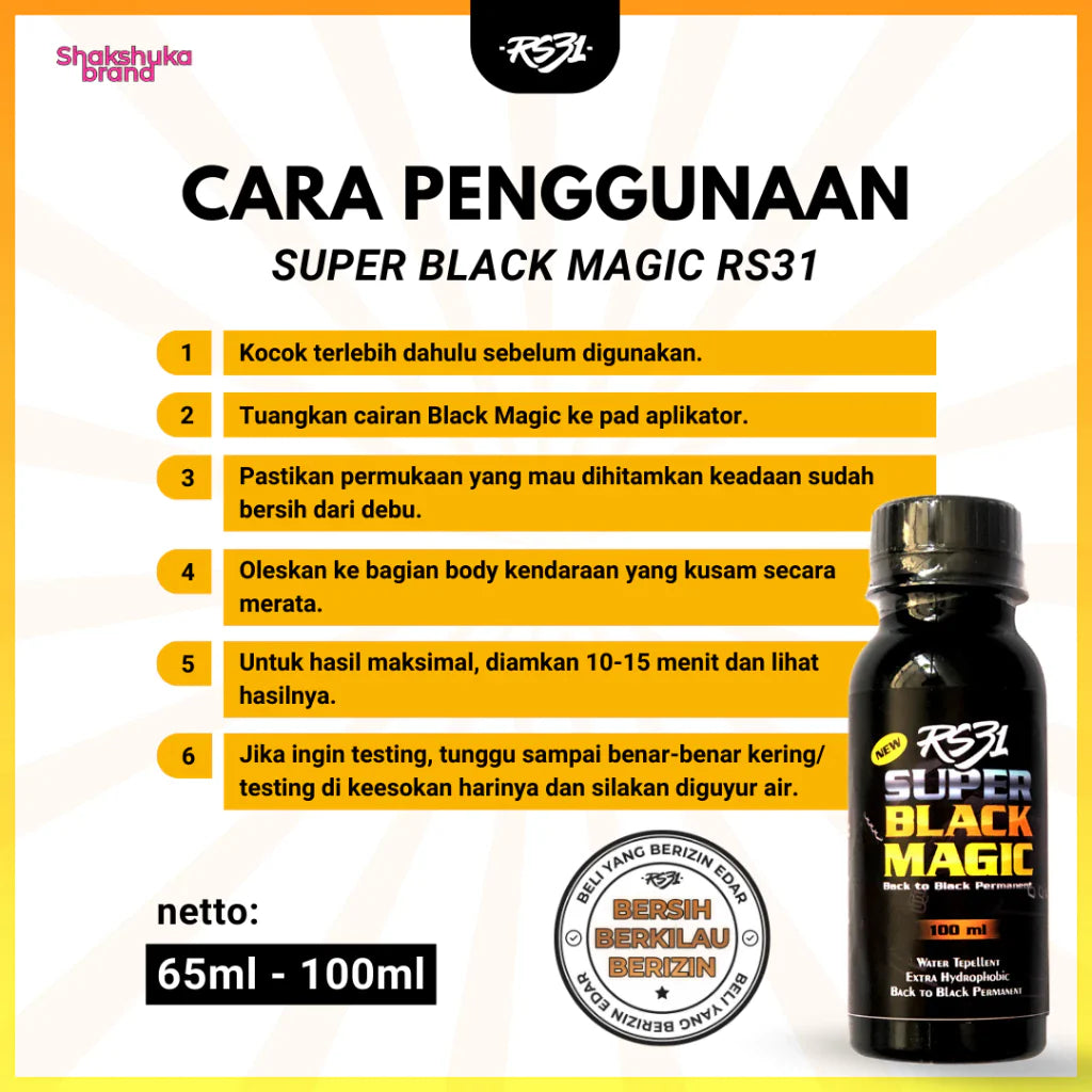 RS31 Super Black Magic Restorer ( BUY 1 GET 1 FREE )